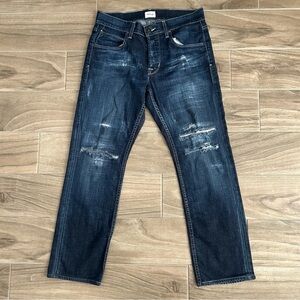 Hudson Byron Five Pocket Distressed Jeans